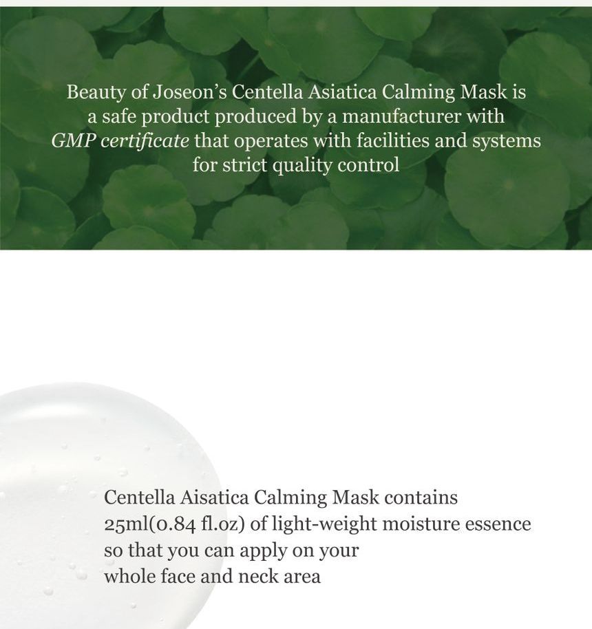 Beauty of Joseon - Centella Asiatica Calming Mask