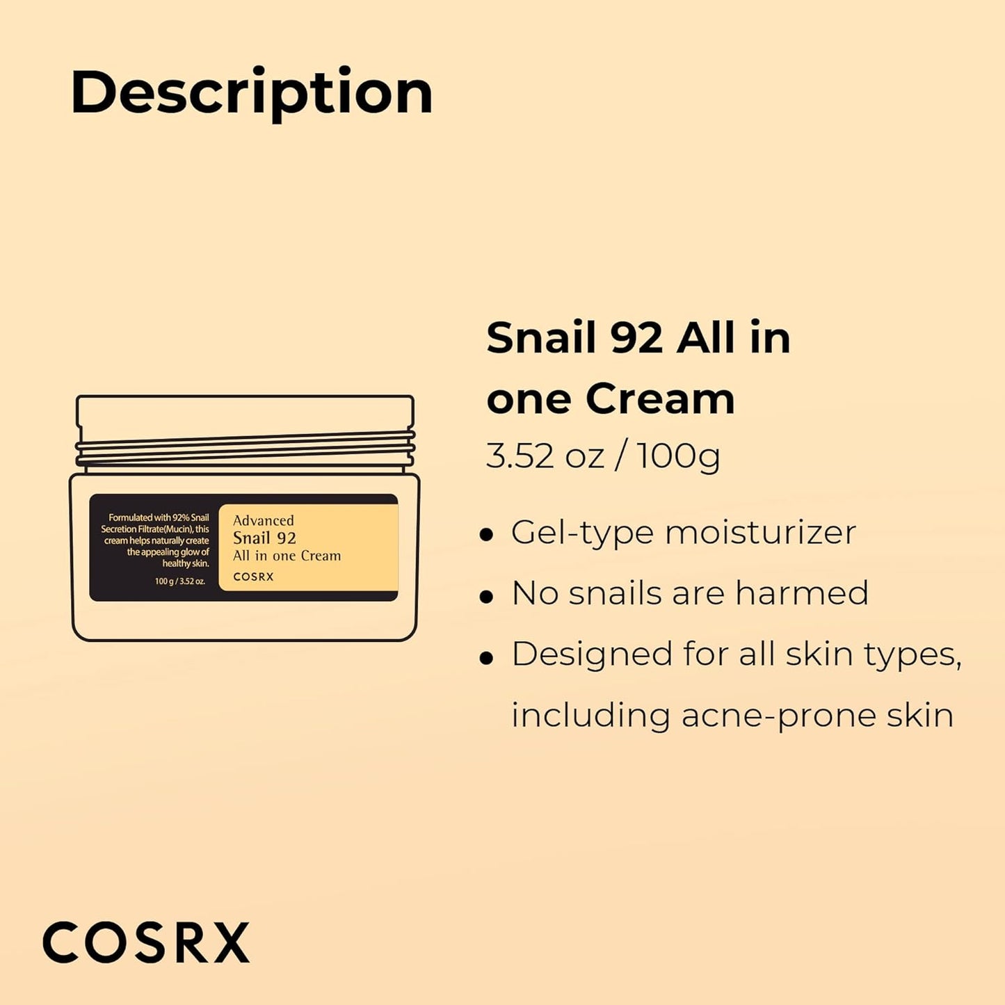 COSRX - Advanced Snail 92 All In One Cream